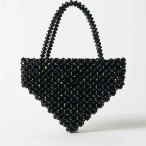 Black Heart Bead Bag