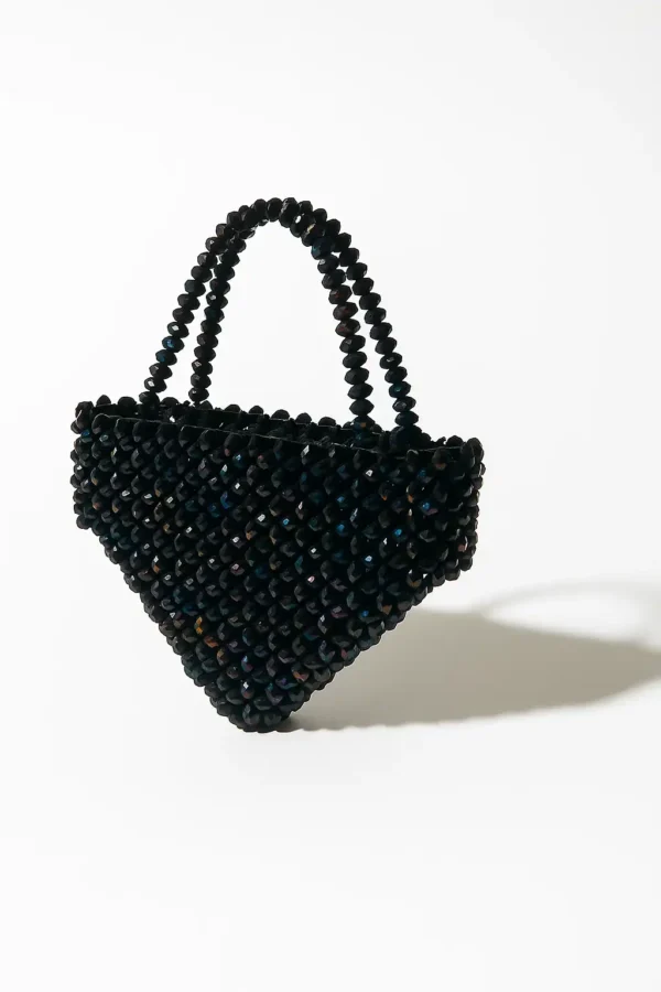 Black Heart Bead Bag - Image 3