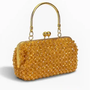 Golden Crystal Clutch