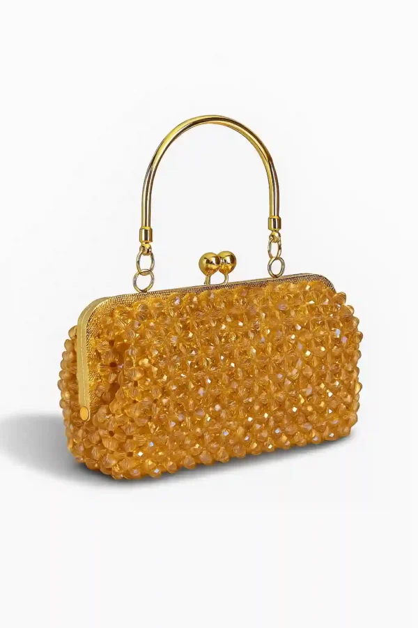 Golden Crystal Clutch
