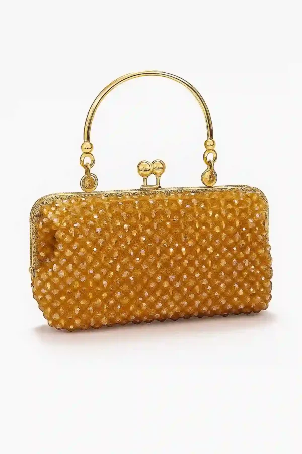 Golden Crystal Clutch 4