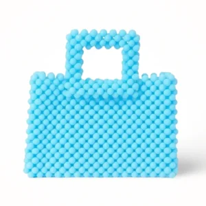 Aqua Crystal Handbag In Blue Color