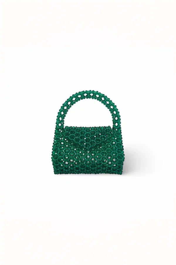 Green Crystal Handbag for Special Occasions